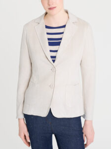 Blazer con due bottoni in Suede Ragno – Champignon – foto 1