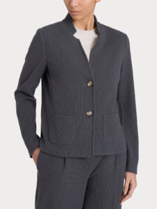 Blazer corto in Velvet Ragno – Dark Shadow – foto 1