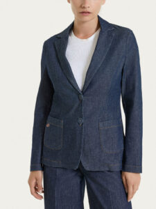 Blazer due bottoni in Light Denim Ragno – Indigo – foto 1