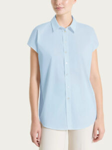 Camicia con manica kimono in Poplin di cotone Ragno – Skyway – foto 1