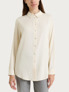 Camicia in Light Flannel Ragno – Avorio – foto 1
